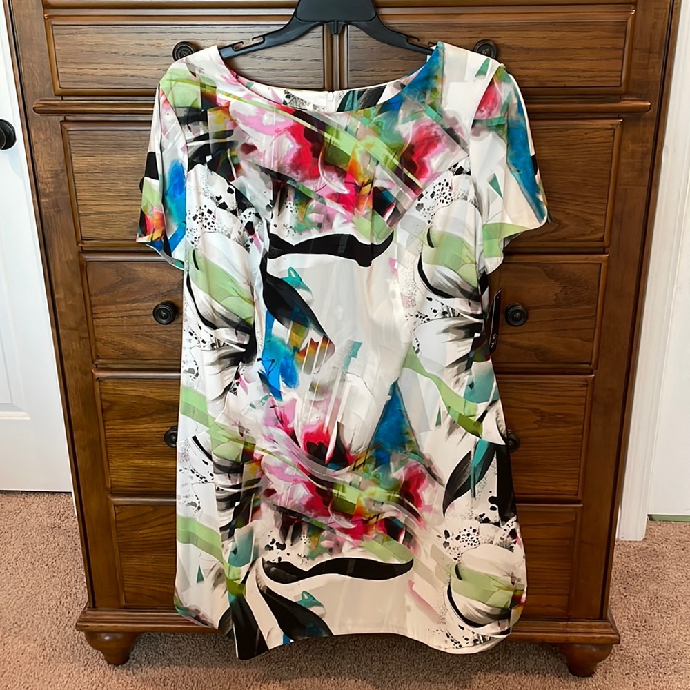 AGB Dress multi color floral size 20w